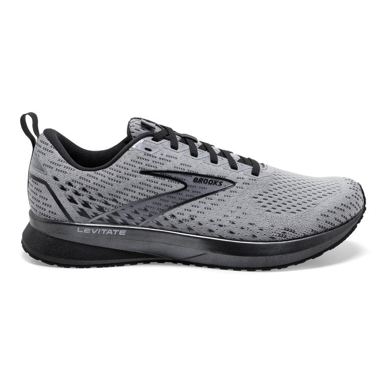 Brooks Men's Levitate 5 Road Running Shoes - Grey/Blackened Pearl/Black (FIVN74963)